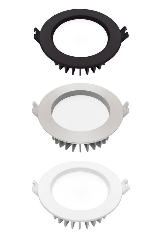 Dimmable downlight in three finishes