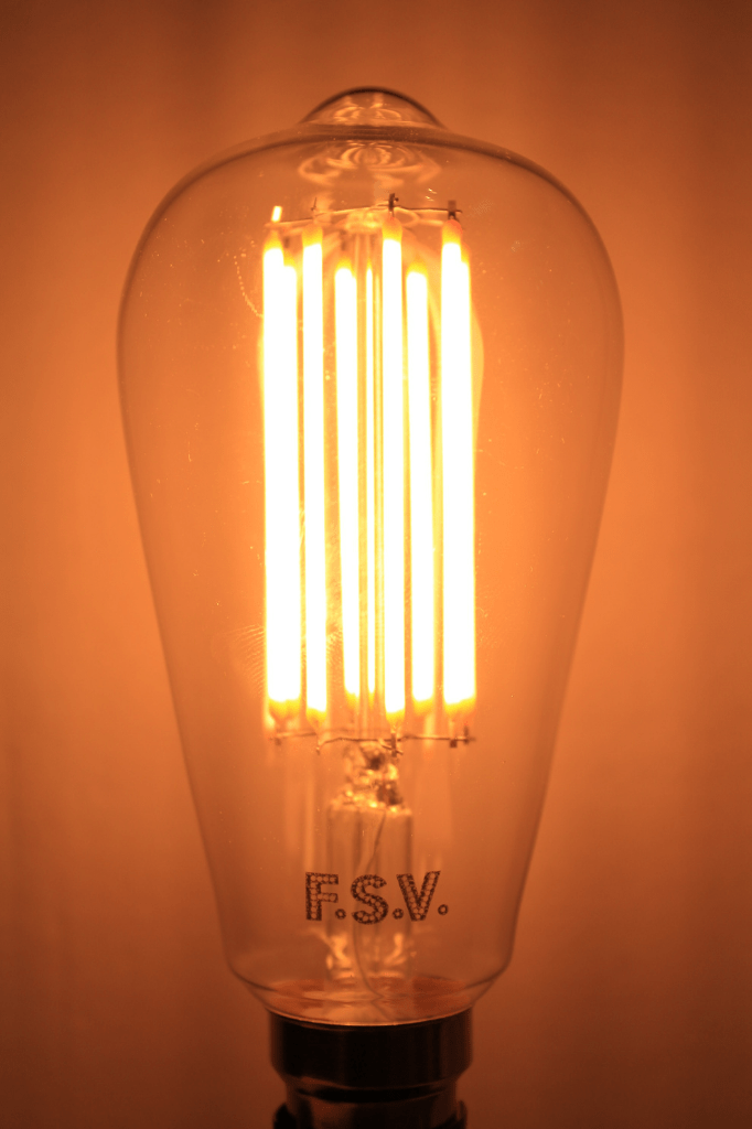 12W Filament Teardrop bulb