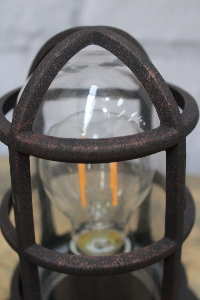 Black painted finish table lamp