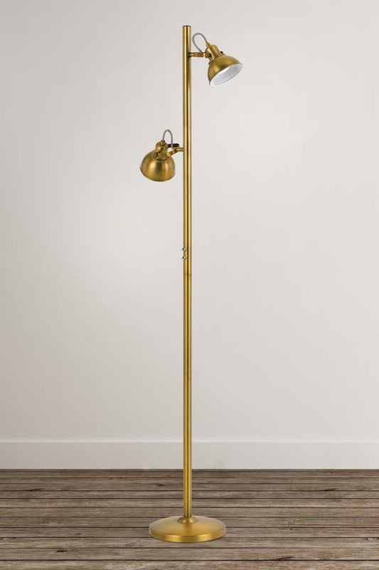 Antique brass floor lamp 