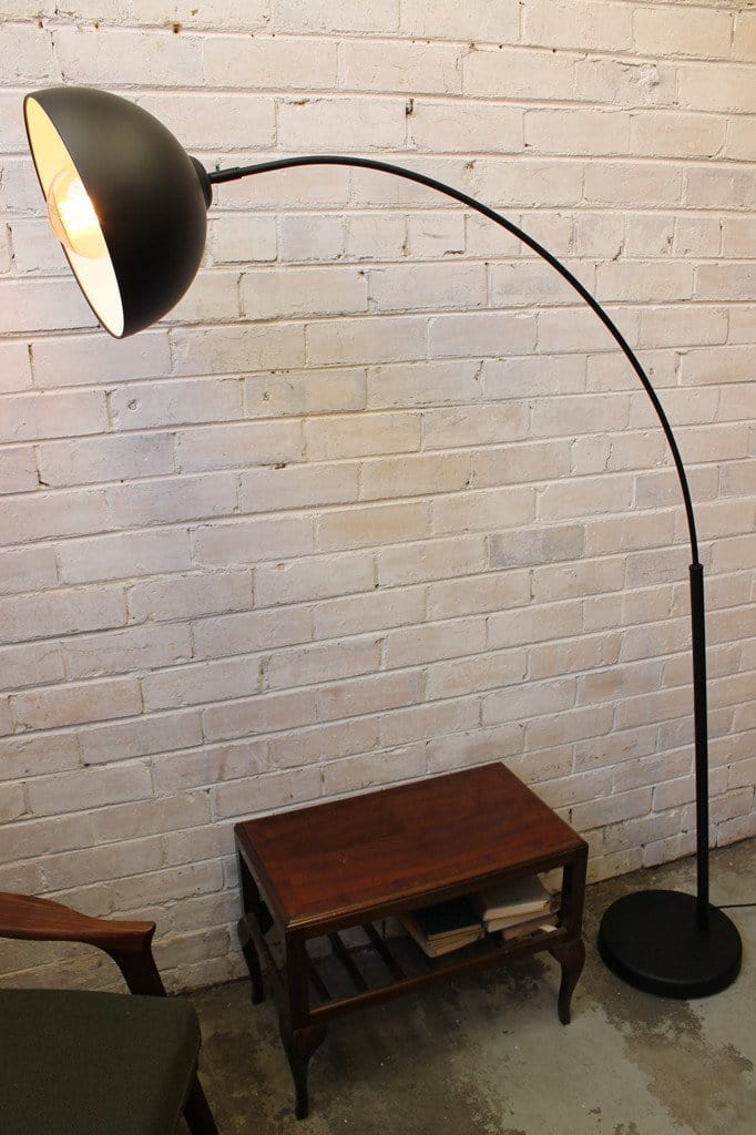 Arched floor lamp with multiple deals lights