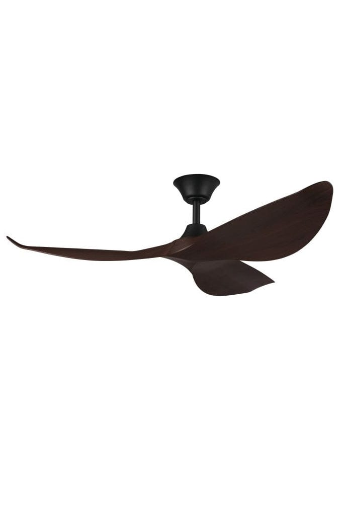 Koa and black 3 blade ceiling fan