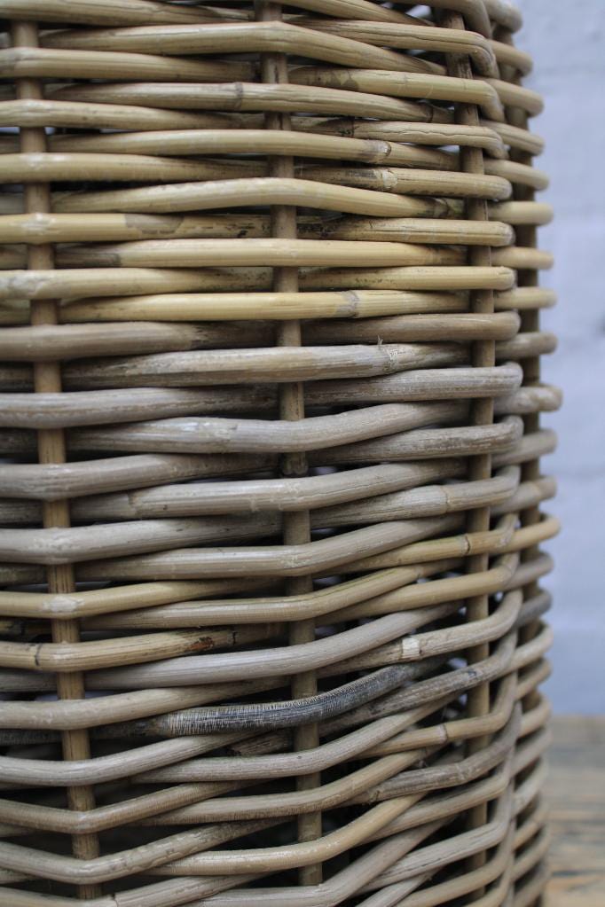 Rattan shade up close detail