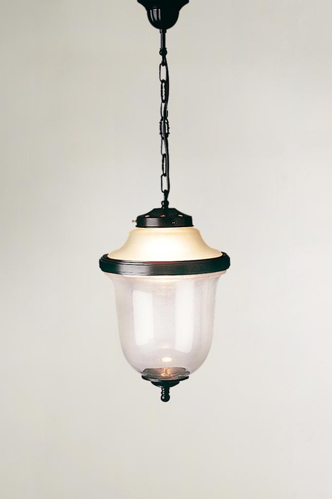 Brass and milk store glass pendant light