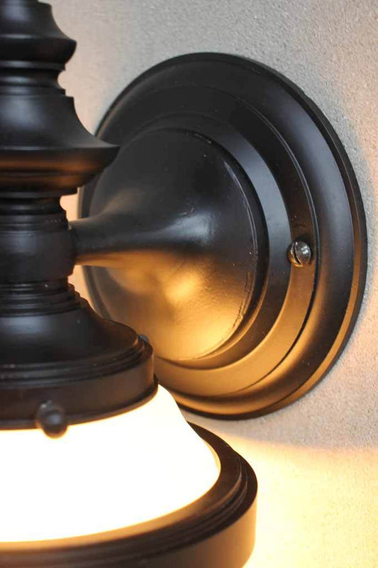 black lantern wall sconce