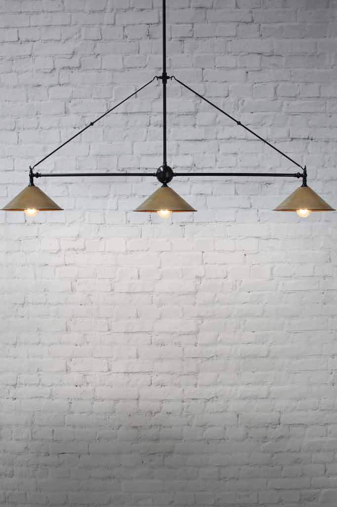 Black-pendant-small-brass-cone-shades