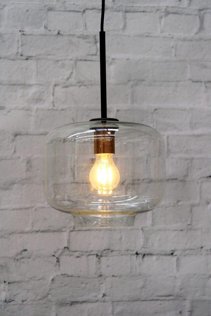 Square glass deals pendant light