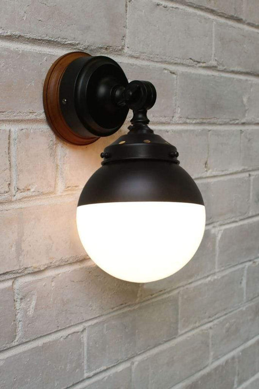 Black swivel wall light