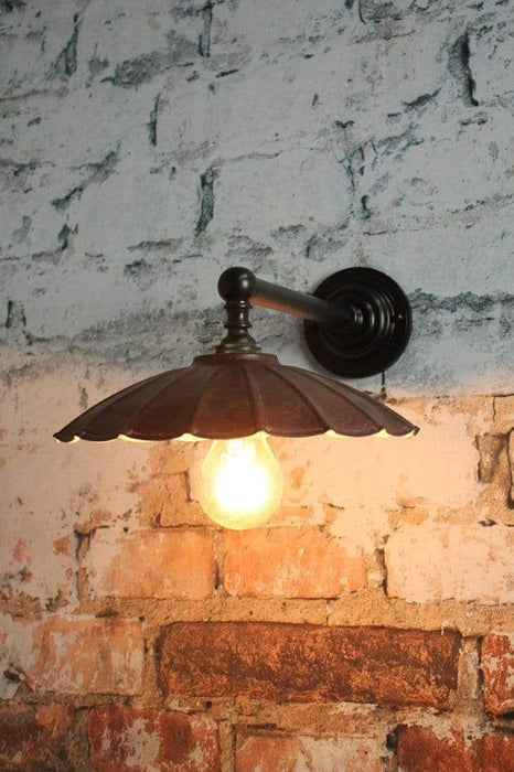 Vintage Umbrella Wall Light  Vintage Style Steel Shade, Brass Wall Lighting  Online — Fat Shack Vintage