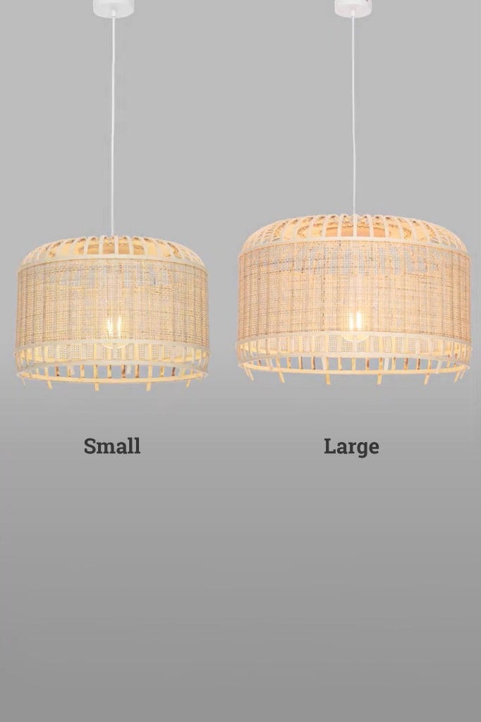 Bribie Pendant light in both sizes compared