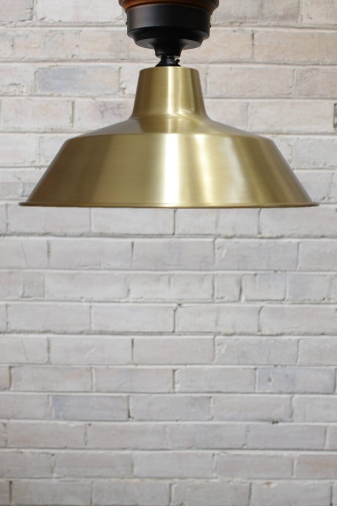 Bright brass flush mount