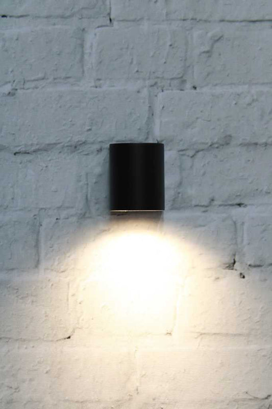 Brookside Outdoor Wall Light in small black