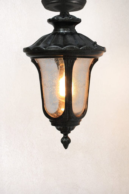 Medium lantern outdoor flush mount