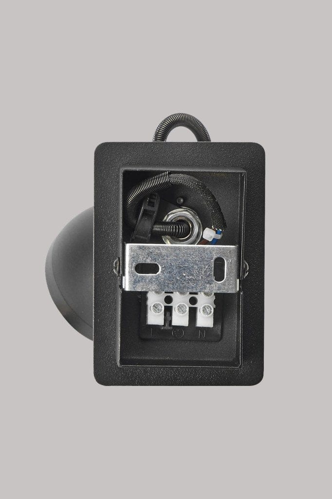 Black adjustable spotlight mounting plate