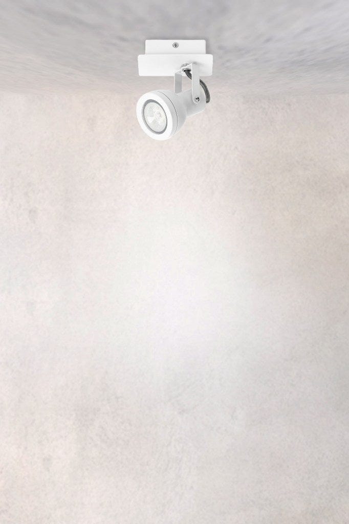 White adjustable spotlight