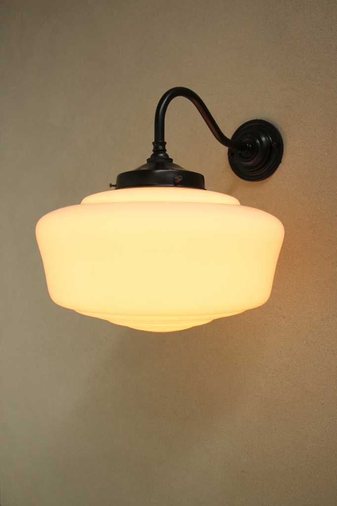 Carlyle Schoolhouse Glass Wall Light