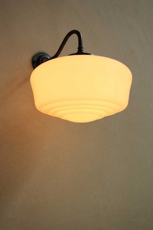 Carlyle Schoolhouse Glass Wall Light