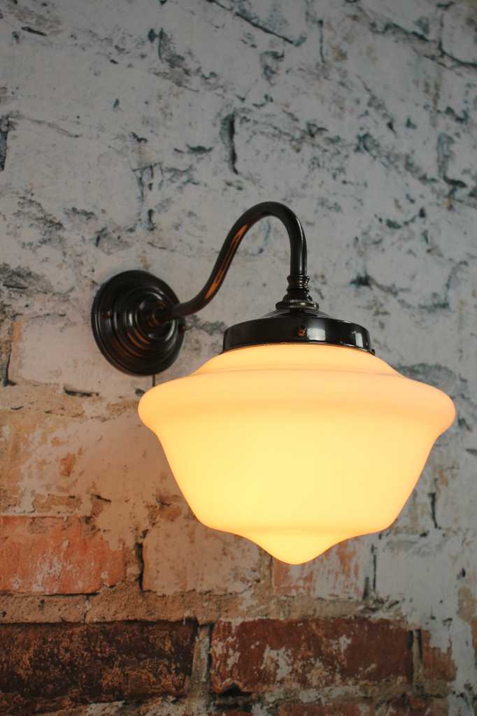 chelsea gooseneck wall light with black brass gooseneck sconce