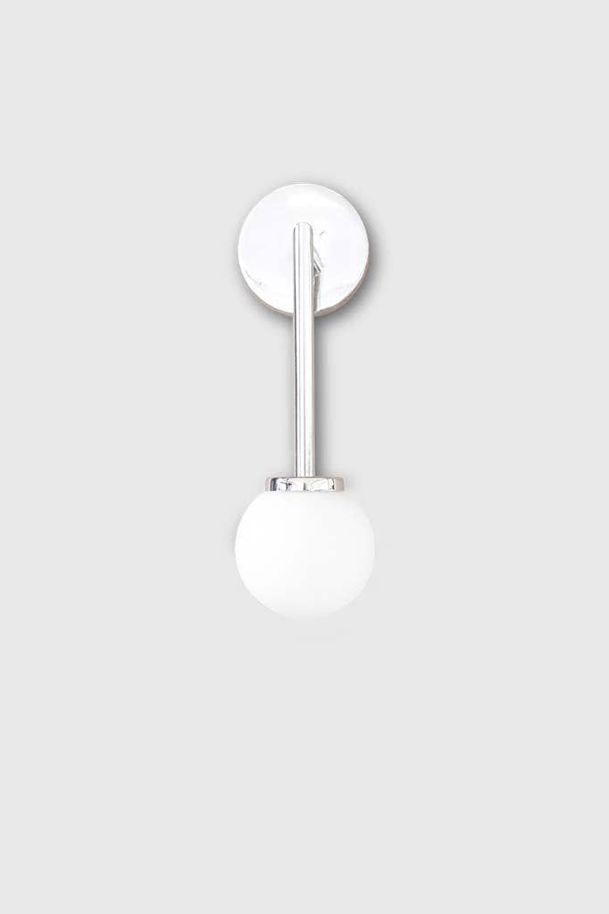 Chrome long arm small wall light