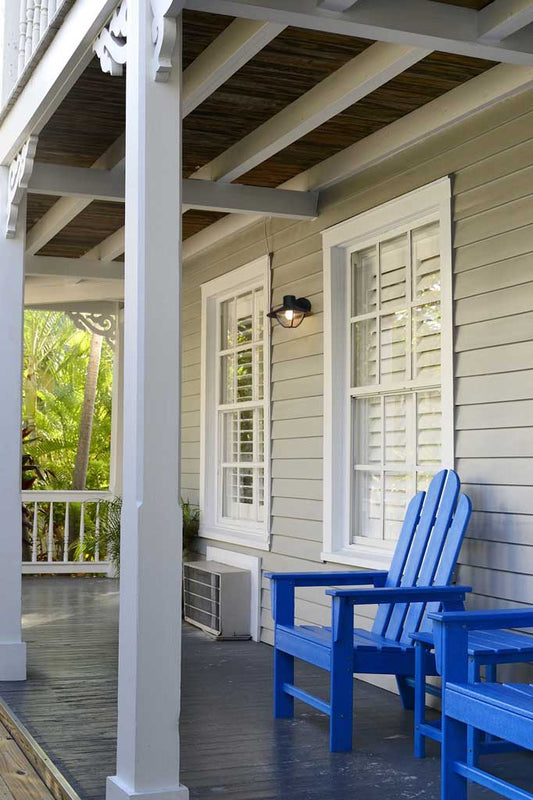 Classic industrial style porch light