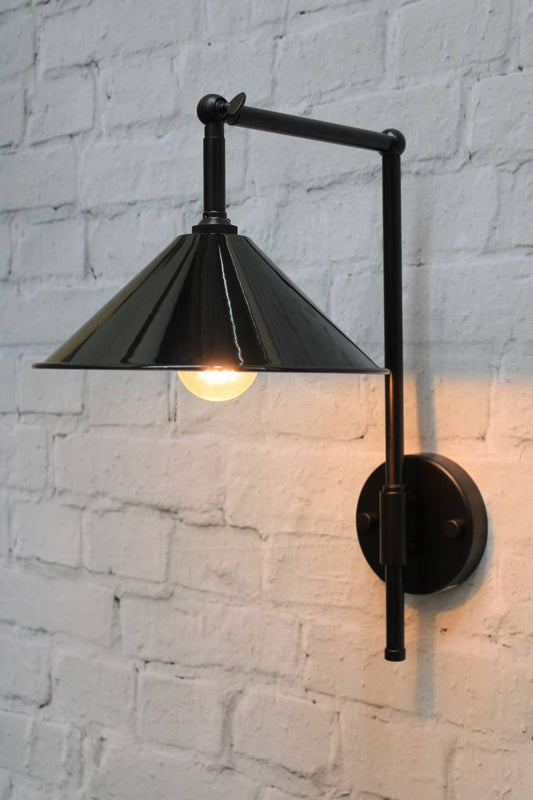 Cone Adjustable Swivel Arm Wall Light