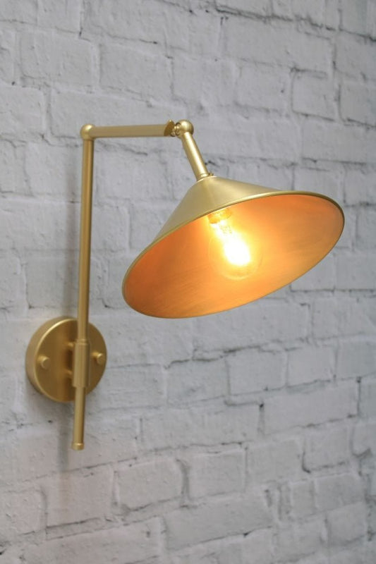 Cone Adjustable Swivel Arm Wall Light