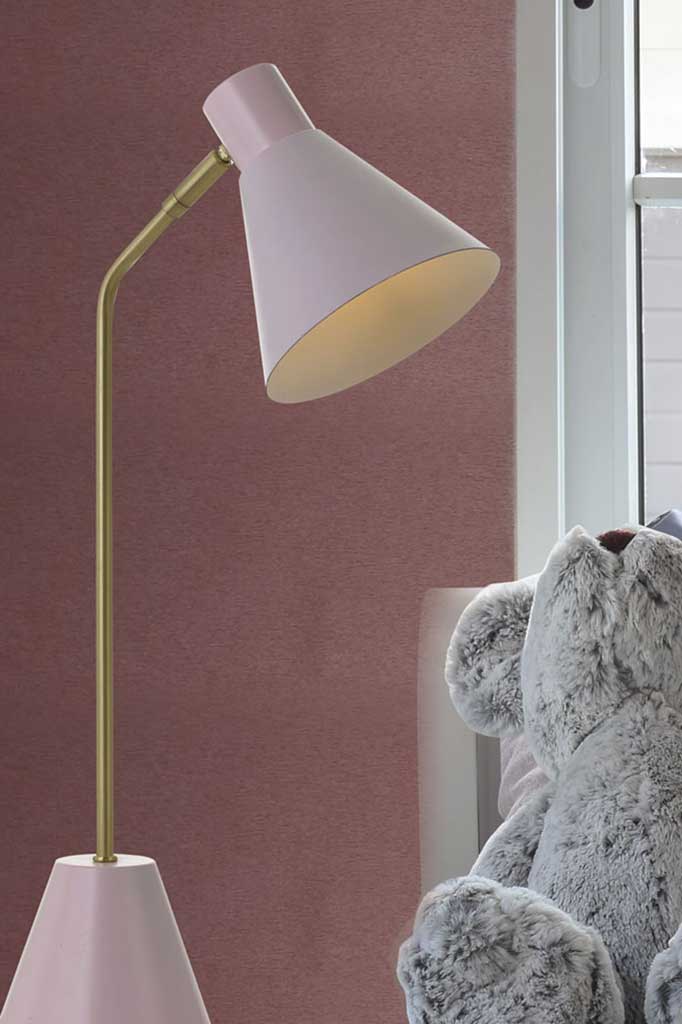 Pastel pink table lamp 