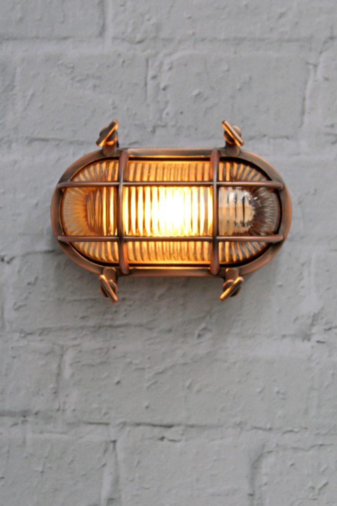 Copper bunker outdoor light