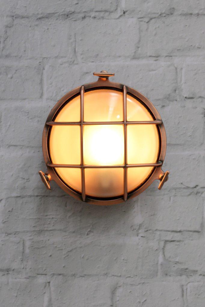 Copper outdoor bunker light