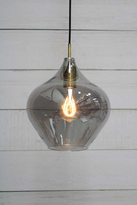 Denmark Glass Pendant Light large smoke