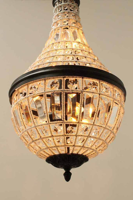 Emporium Crystal Pendant  Empire Chandelier Light — Fat Shack Vintage