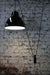 Black shade on pulley pendant 