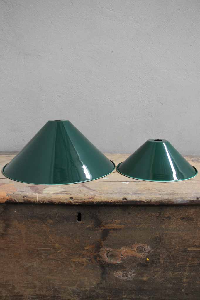 Large and small green shades