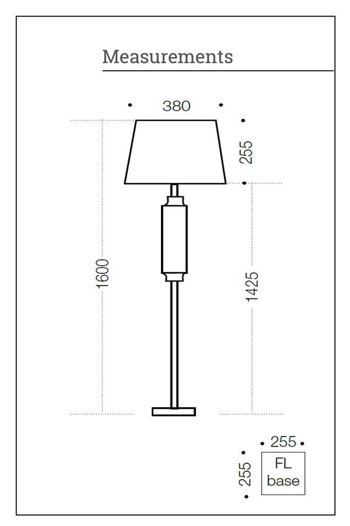 Floor lamp measurements