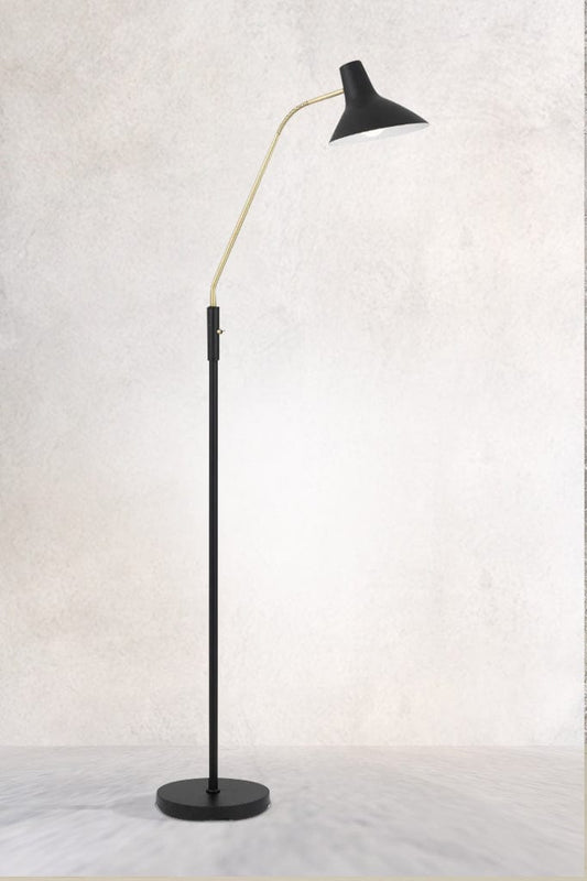 black florida retro floor lamp