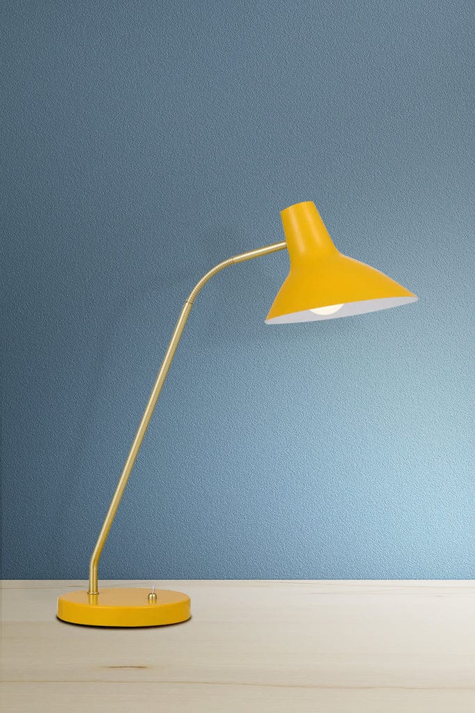 florida table lamp in yellow