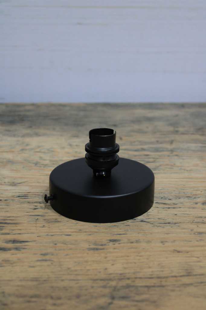 black round batten holder in three finishes 