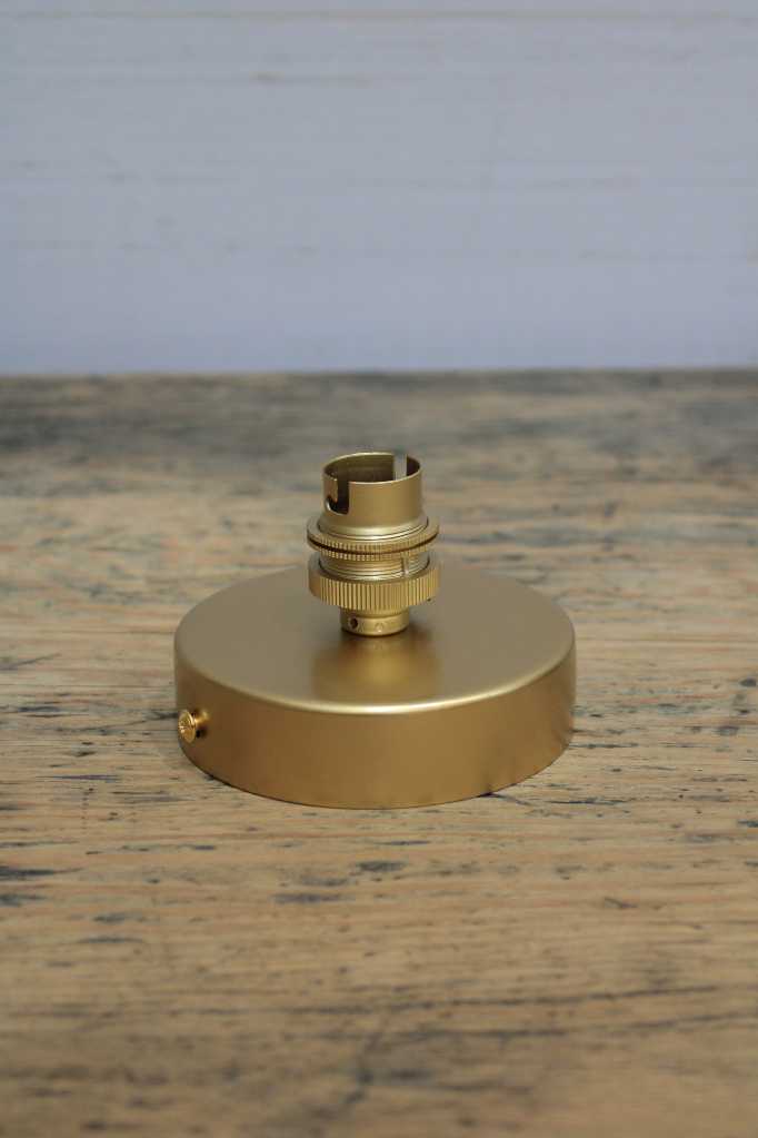 gold round batten holder