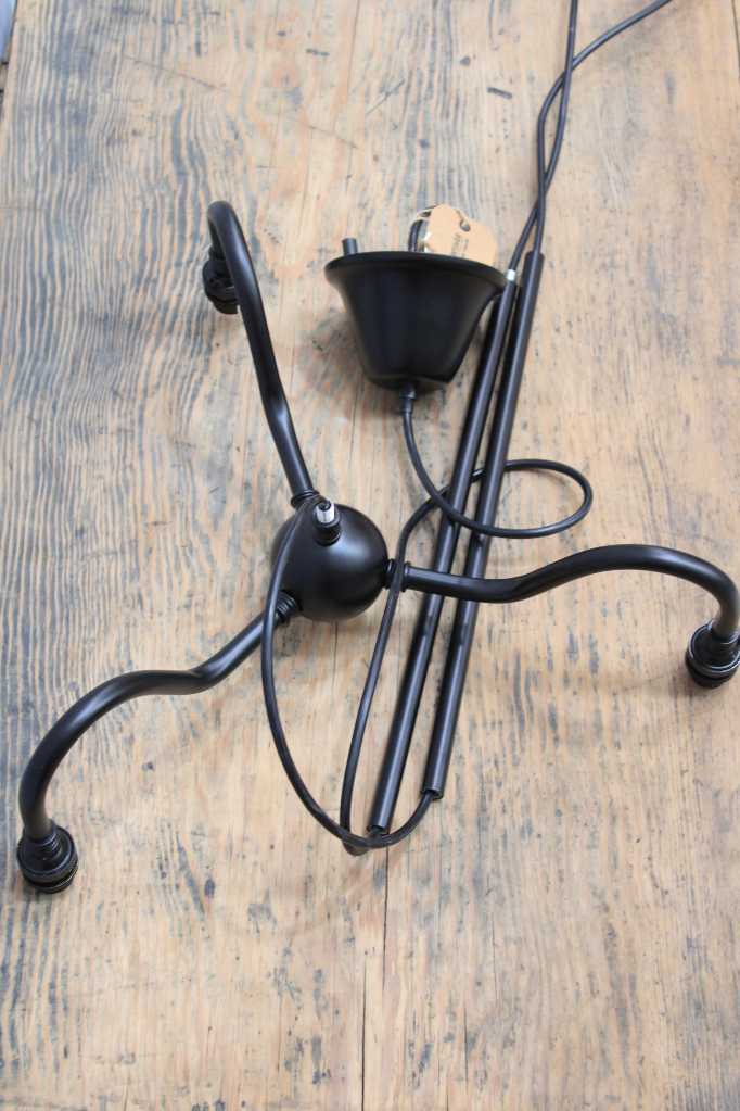 black gooseneck chandelier