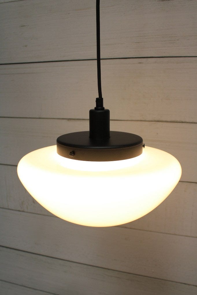 Hudson Dome pendant light in black finish