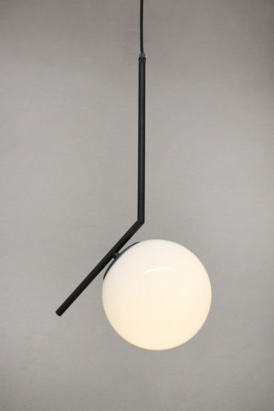 White glass pendant light