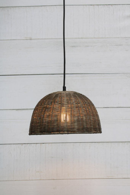 Wicker dome deals light