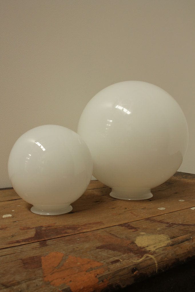 Small and medium glass ball shades