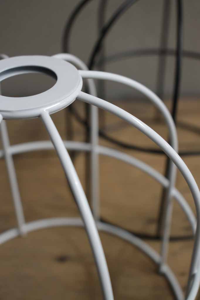 Round  Cage Shade-  white