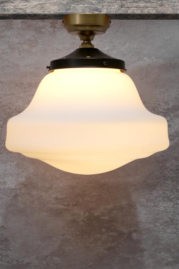 Yarra schoolhouse ceiling light in gold finish