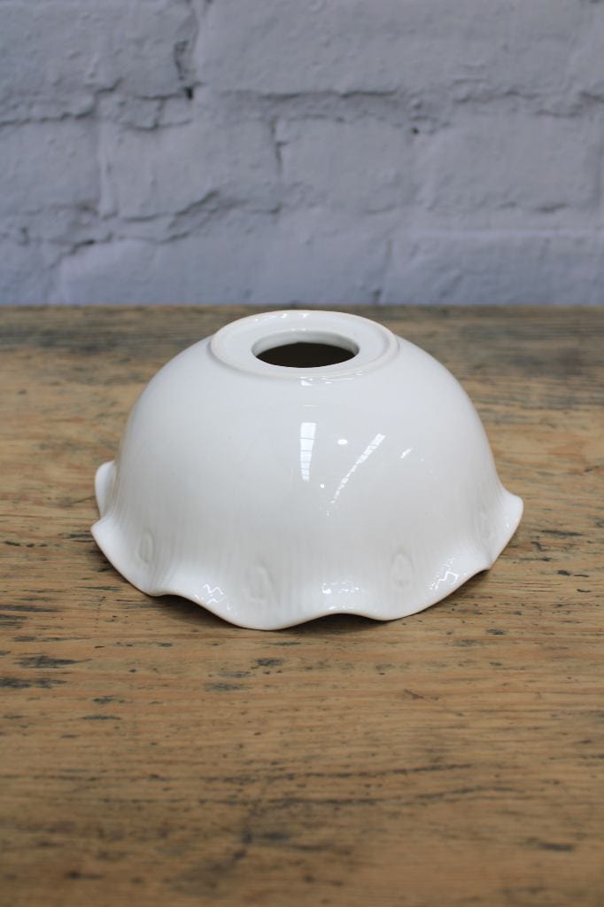 Ceramic shade without wall sconce