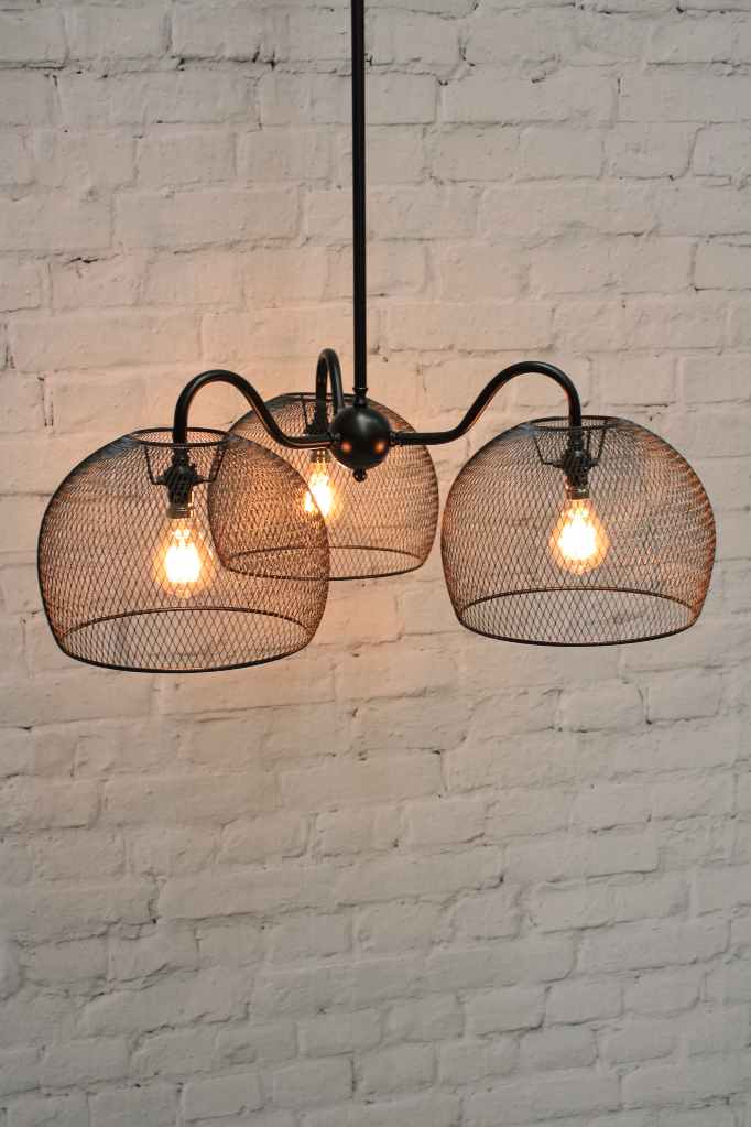 Industrial Basket Chandelier