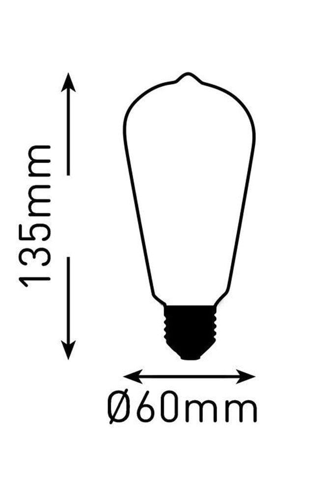 Led bulb teardrop edison