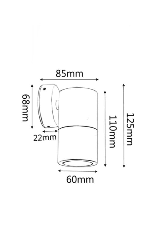 LED spotlight product measurements