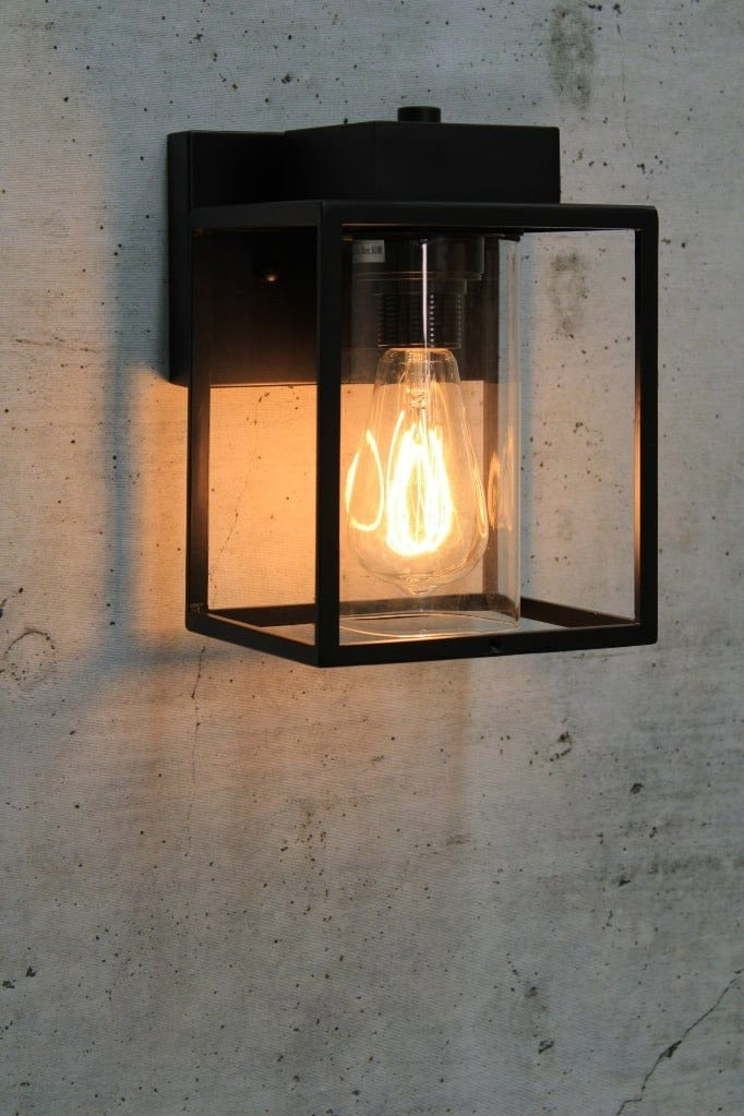 Lantern style wall light